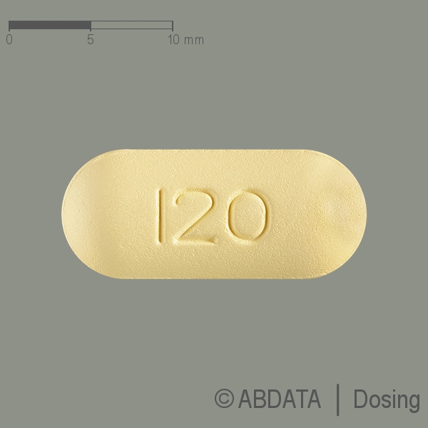 Verpackungsbild (Packshot) von FEBUXOSTAT Zentiva 120 mg Filmtabletten