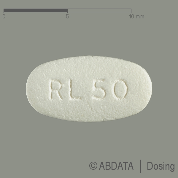 Verpackungsbild (Packshot) von RILUZOL AL 50 mg Filmtabletten