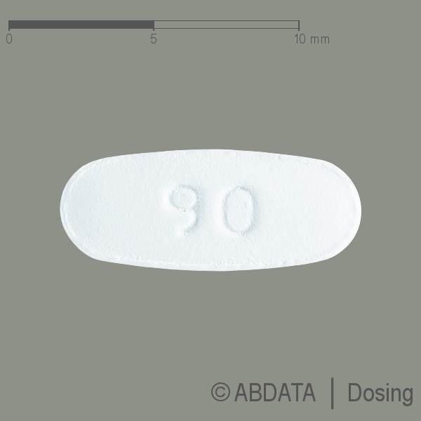 Verpackungsbild (Packshot) von DEFERASIROX beta 90 mg Filmtabletten