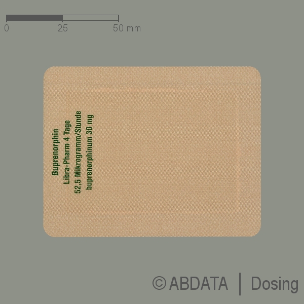 Verpackungsbild (Packshot) von BUPRENORPHIN Libra-Pharm 4 Tage 52,5 μg/h 30mg/Pfl