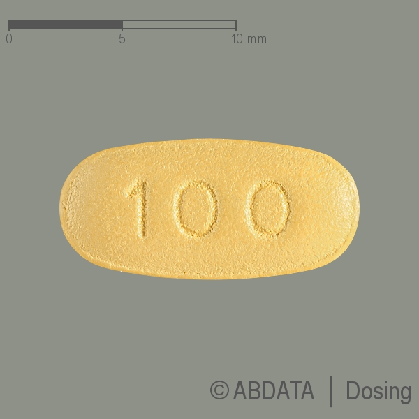 Verpackungsbild (Packshot) von LACOSABIL 100 mg Filmtabletten