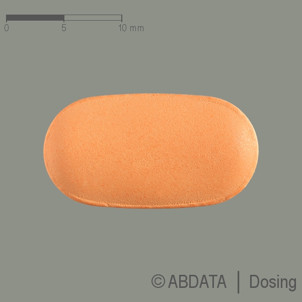 Verpackungsbild (Packshot) von ABACAVIR/Lamivudin beta 600 mg/300 mg Filmtabl.