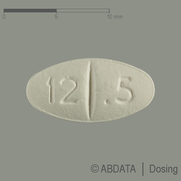 Verpackungsbild (Packshot) von CARVEDILOL 12,5 AAA-Pharma Filmtabletten