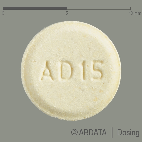 Verpackungsbild (Packshot) von ARIPIPRAZOL beta 15 mg Schmelztabletten