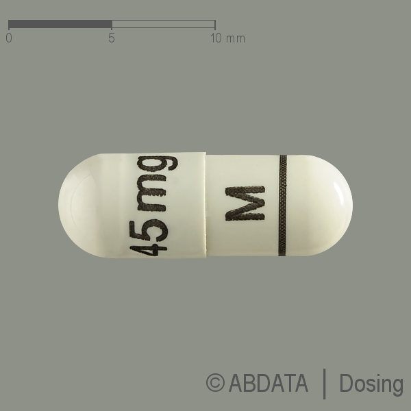 Verpackungsbild (Packshot) von OSELTAMIVIR Zentiva 45 mg Hartkapseln