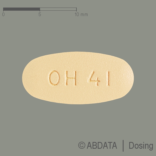 Verpackungsbild (Packshot) von OLMESARTAN comp.ratiopharm 40/12,5 mg Filmtabl.