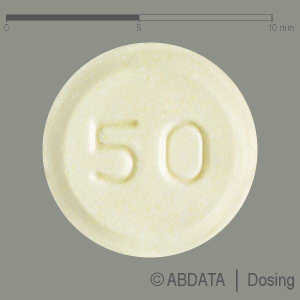 Produktabbildungen für CLOZAPIN AL 50 mg Tabletten in der Vorder-, Hinter- und Seitenansicht.