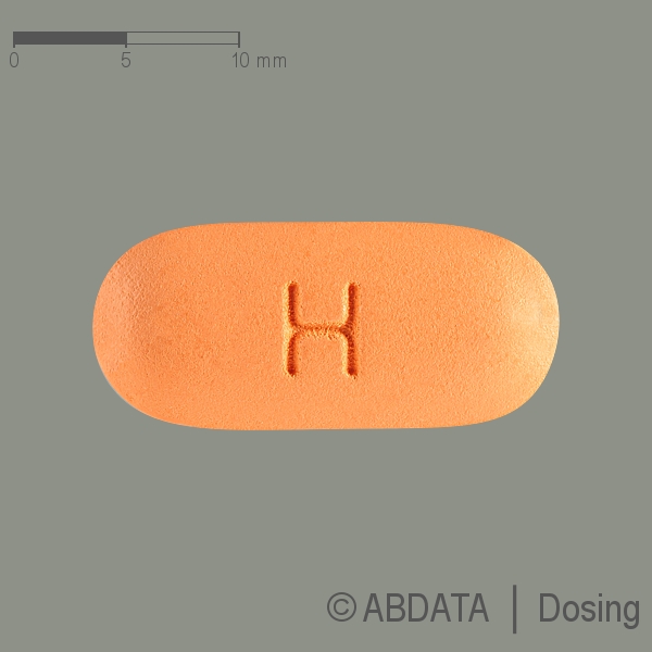 Verpackungsbild (Packshot) von ABACAVIR/Lamivudin Amarox 600 mg/300 mg Filmtabl.