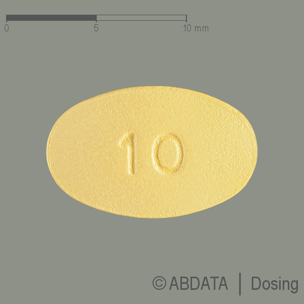 Verpackungsbild (Packshot) von TADAGIS 10 mg Filmtabletten