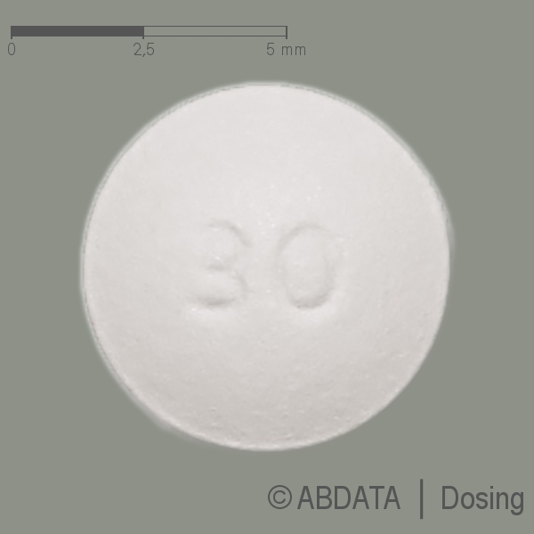 Verpackungsbild (Packshot) von MORPHINSULFAT AbZ 30 mg Retardtabletten