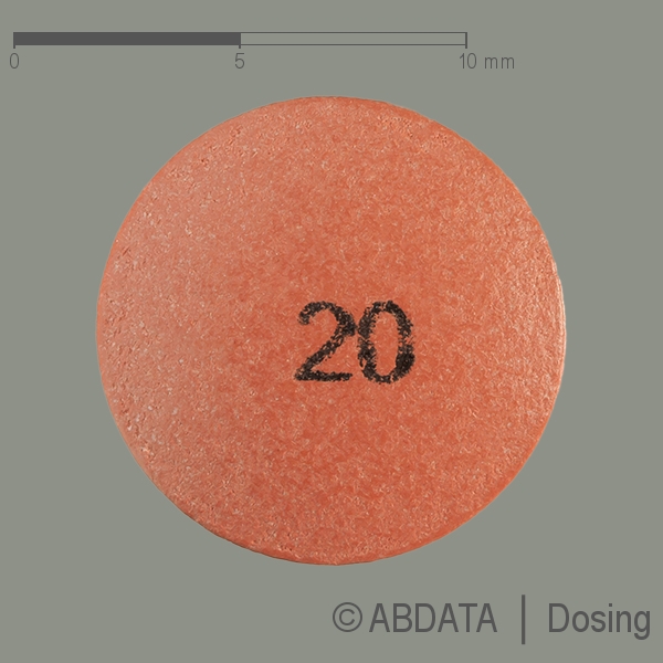 Verpackungsbild (Packshot) von ESOMEPRAZOL Heumann 20 mg magensaftr.Tabl.
