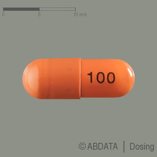 Verpackungsbild (Packshot) von PREGABALIN Zentiva 100 mg Hartkapseln
