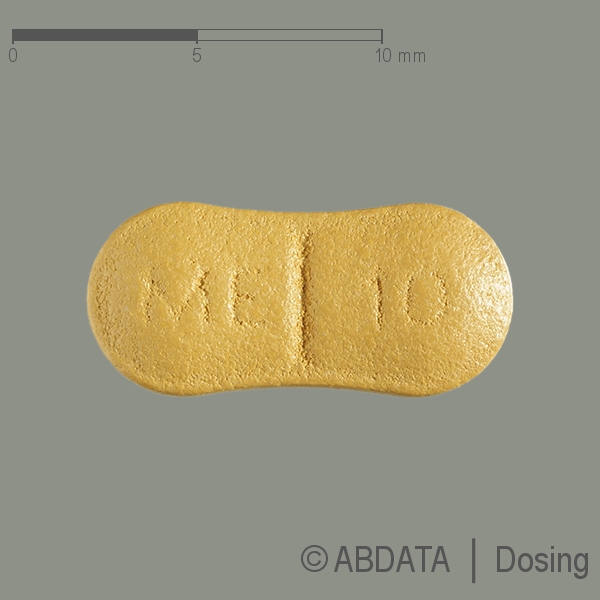 Verpackungsbild (Packshot) von MEMANTIN Mylan 10 mg Filmtabletten