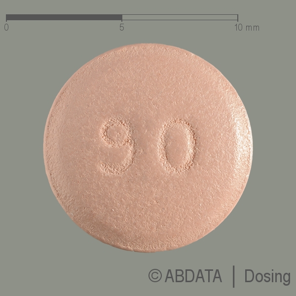 Verpackungsbild (Packshot) von ETORIAX 90 mg Filmtabletten