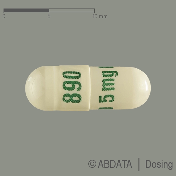 Verpackungsbild (Packshot) von TEMOZOLOMIDE SUN 5 mg Hartkapseln