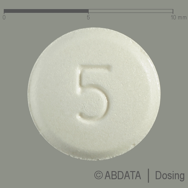 Verpackungsbild (Packshot) von AMLODIPIN Q-Pharm 5 mg Tabletten