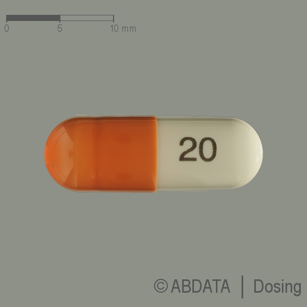 Verpackungsbild (Packshot) von TEMOZOLOMID Fair-Med Healthcare 20 mg Hartkapseln