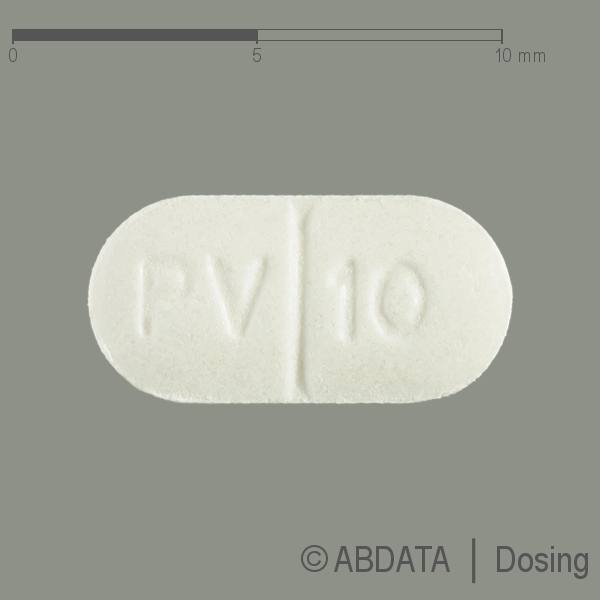 Verpackungsbild (Packshot) von PRAVASTATIN Heumann 10 mg Tabl.Heunet