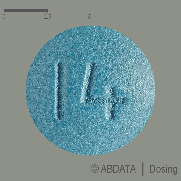 Verpackungsbild (Packshot) von TERIFLUNOMID-ratiopharm 14 mg Filmtabletten