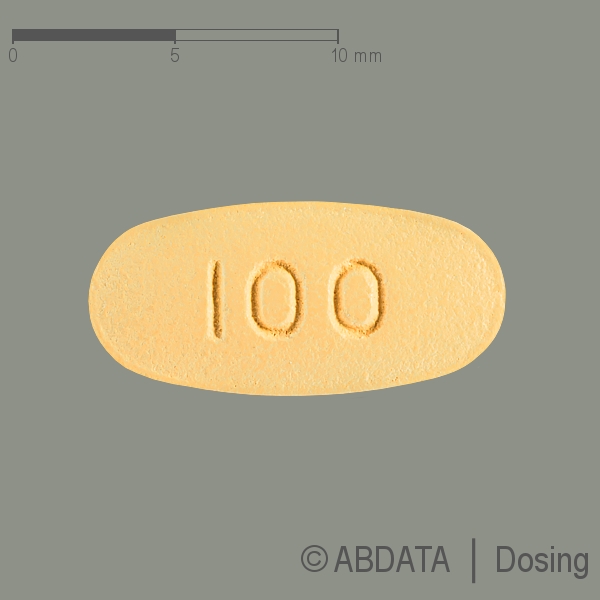 Verpackungsbild (Packshot) von LACOSAMID AL 100 mg Filmtabletten