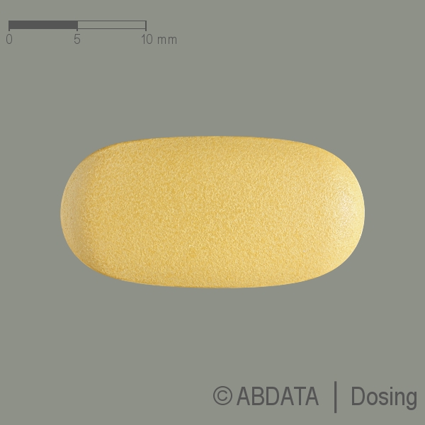 Produktabbildungen für AKEEGA 50 mg/500 mg Filmtabletten in der Vorder-, Hinter- und Seitenansicht.