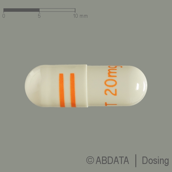 Verpackungsbild (Packshot) von TEMOZOLOMID-ratiopharm 20 mg Hartkapseln
