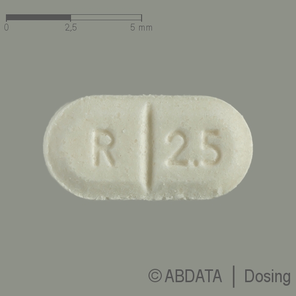 Verpackungsbild (Packshot) von RAMIPRIL beta 2,5 mg Tabletten
