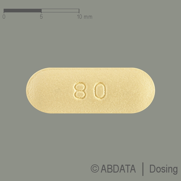 Verpackungsbild (Packshot) von FEBUXOSTAT Ysat 80 mg Filmtabletten