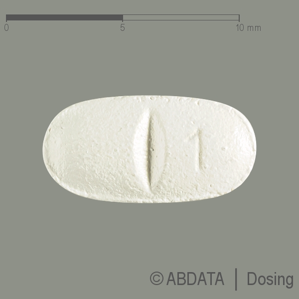 Verpackungsbild (Packshot) von RISPERIDON HEXAL 1 mg Filmtabletten Dumadose