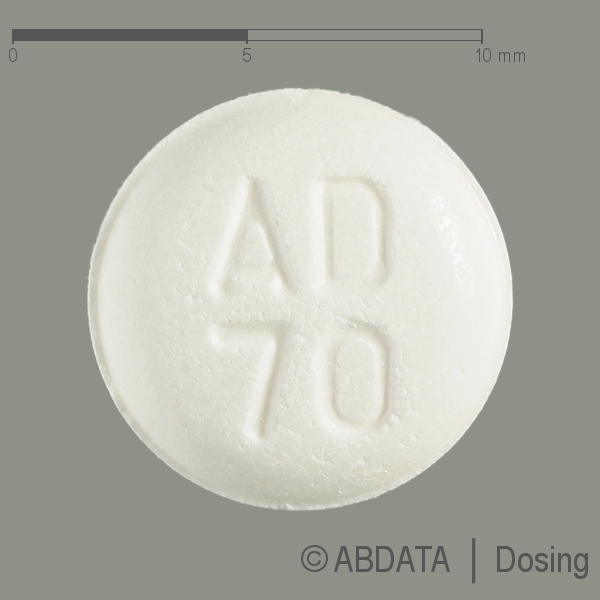 Verpackungsbild (Packshot) von ALENDRONSÄURE axcount 70 mg Tabletten