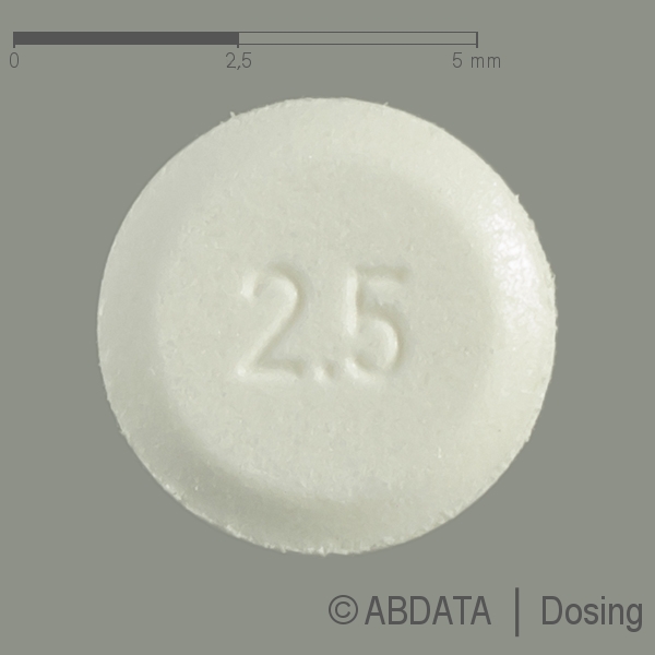 Verpackungsbild (Packshot) von OXYBUTYNIN-ratiopharm 2,5 mg Tabletten