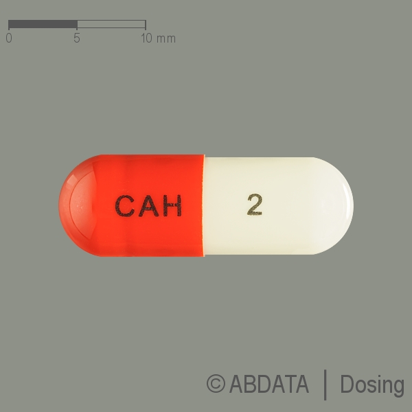 Verpackungsbild (Packshot) von CARAMLO HCT APONTIS 16 mg/10 mg/12,5 mg Hartkaps.