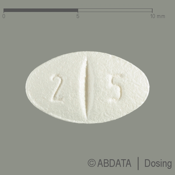 Verpackungsbild (Packshot) von LOSARTAN-CT 25 mg Filmtabletten